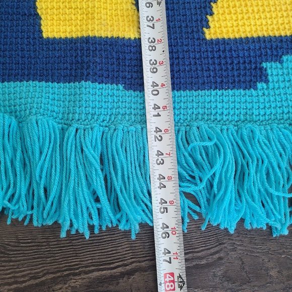 Vintage Crochet Giraffe Baby Blanket Throw - Picture 6 of 9